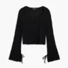 T-Shirt with Snap Fasteners and Tie