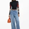 T-Shirt with Transparent Sleeves