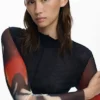 T-Shirt with Transparent Sleeves