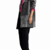 Tailored Patchwork Wool Coat