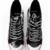 Tartan Platform High-Top Sneakers