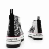 Tartan Platform High-Top Sneakers