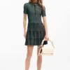 Textured Zipper Dress