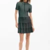 Textured Zipper Dress