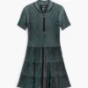 Textured Zipper Dress