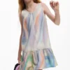 Tie-Dye Denim Dress