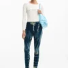 Tie-Dye Denim Pants