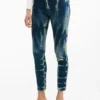 Tie-Dye Denim Pants