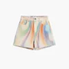 Tie-Dye Denim Shorts