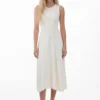 Topstitched Dress