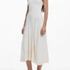 Topstitched Dress