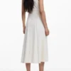 Topstitched Dress