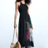 Tropical Halter Dress