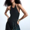 Tropical Halter Dress