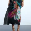 Tropical Halter Dress
