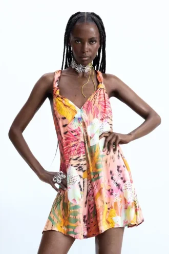 Tropical Short Jumpsuit