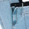 Two-Material Denim Trousers