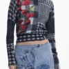 Vichy Fruit Sweater
