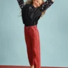 Washed-Effect Denim Trousers