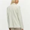 White Patchwork Blazer