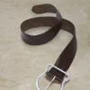 Wide Leather Buckle Belt