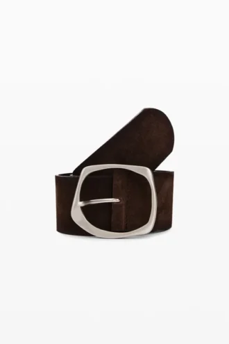 Wide Suede Leather Belt