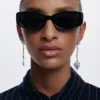 Zalio Gold-Plated Asymmetric Earrings