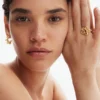 Zalio Gold Plated Earrings