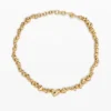 Zalio Gold-Plated Hearts Pendant