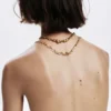 Zalio Gold-Plated Multi-Heart Pendant