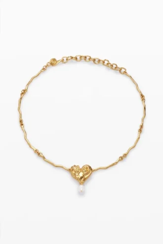 Zalio Gold-Plated Pearl Pendant