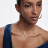 Zalio Gold-Plated Pearl Pendant
