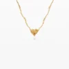 Zalio Gold-Plated Pearl Pendant