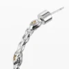 Zalio Silver-Plated Braided Hoop Earrings