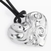 Zalio Silver-Plated Heart Pendant with Cord
